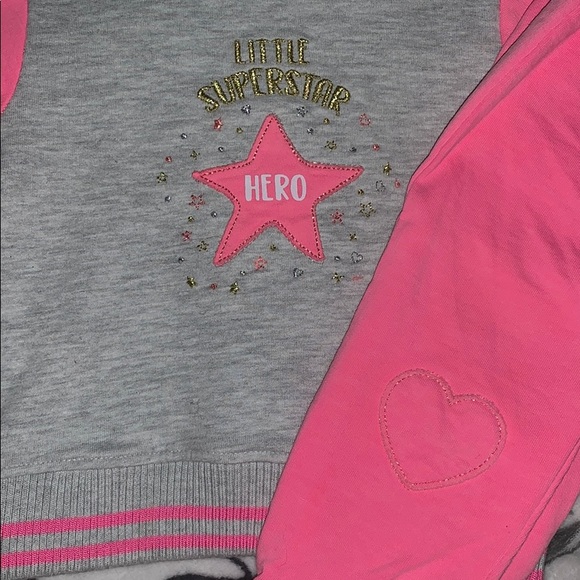 Little superstar hero jacket and sweat pant set! - Picture 2 of 6